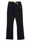 【送料無料】GUAPI OBSIDIAN BLACK BASICS FLARED DENIM