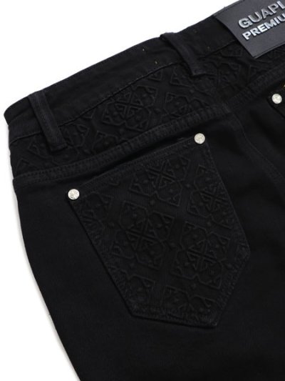 画像6: 【送料無料】GUAPI OBSIDIAN BLACK BASICS FLARED DENIM