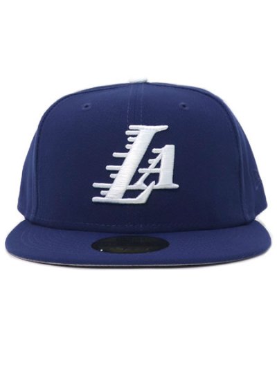 画像2: 【送料無料】NEW ERA 59FIFTY LAKERS LA LOGO DK ROYAL