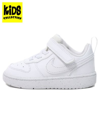 画像1: 【KIDS】NIKE COURT BOROUGH LOW RECRAFT TD WHITE/WHITE