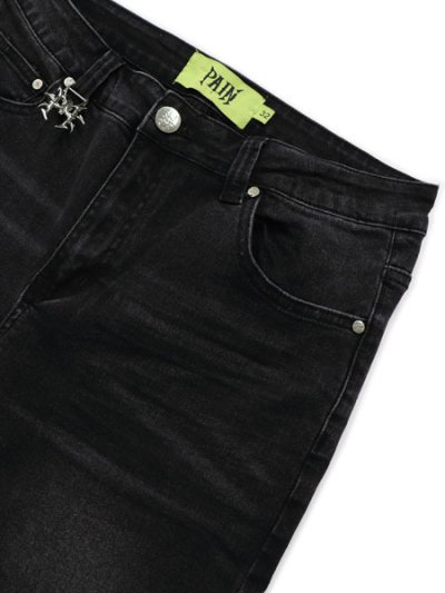画像3: 【送料無料】PAIN LAB WASHED BLACK SKINNY DENIM