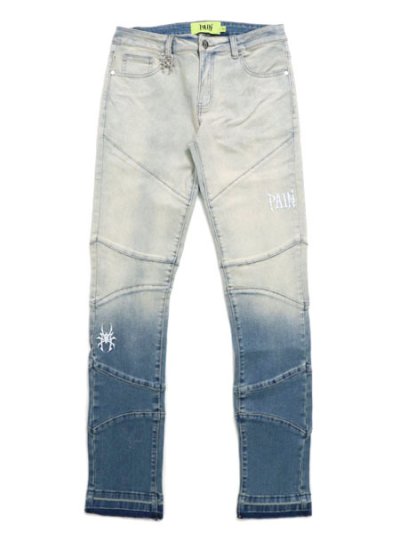 画像1: 【送料無料】PAIN LAB BLUE FADE SKINNY DENIM