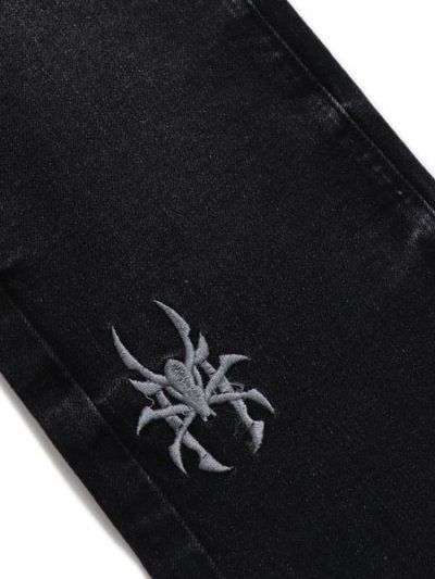 画像8: 【送料無料】PAIN LAB WASHED BLACK STACKED DENIM