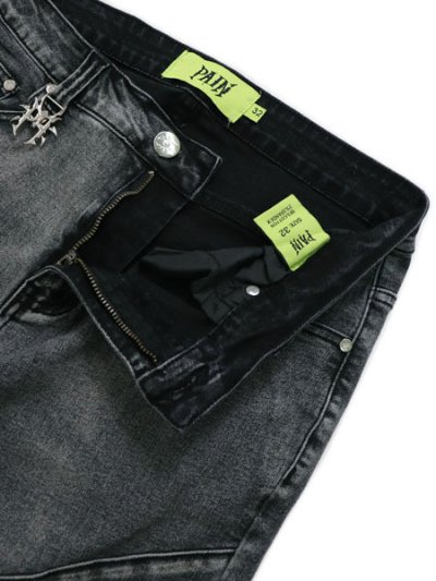 画像4: 【送料無料】PAIN LAB GREY FADE SKINNY DENIM