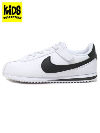 画像1: 【KIDS】NIKE CORTEZ EASYON PS WHITE/BLACK