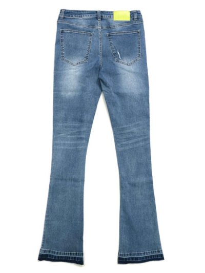 画像2: 【送料無料】PAIN LAB AQUA BLUE STACKED DENIM