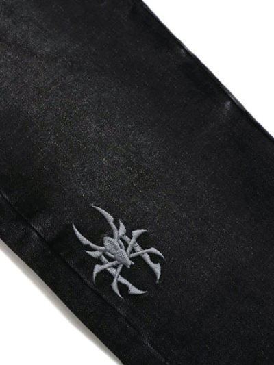 画像8: 【送料無料】PAIN LAB WASHED BLACK SKINNY DENIM