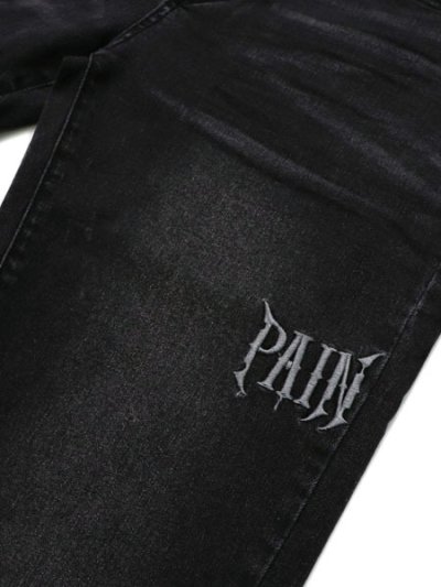 画像7: 【送料無料】PAIN LAB WASHED BLACK SKINNY DENIM