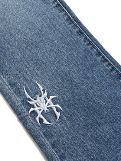 画像8: 【送料無料】PAIN LAB AQUA BLUE STACKED DENIM
