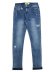 画像1: 【送料無料】PAIN LAB AQUA BLUE SKINNY DENIM (1)