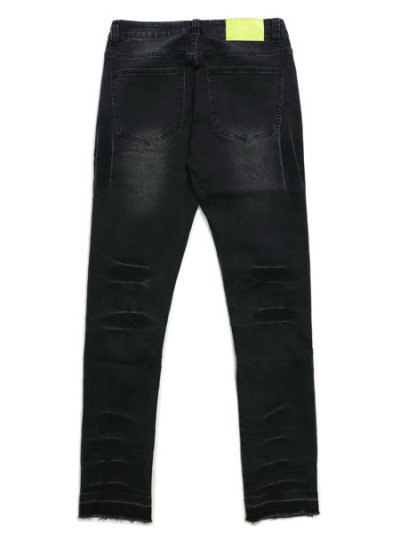画像2: 【送料無料】PAIN LAB WASHED BLACK SKINNY DENIM