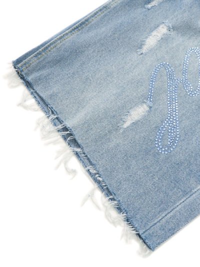 画像8: 【送料無料】EVOL BY FUTURE EVOL HEARTS DENIM SHORT LIGHT WASH DENIM