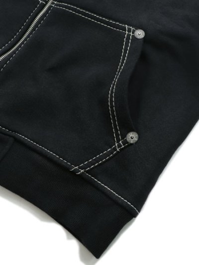 画像4: 【送料無料】TRUE RELIGION COOKIES EMBROIDERED ZIP HOODIE