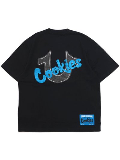 画像1: 【送料無料】TRUE RELIGION COOKIES APPLIQUE TEE JET BLACK