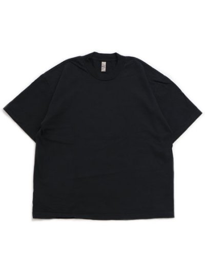 画像1: LOS ANGELES APPAREL 8.5oz S/S WIDE GARMENT DYE TEE-BLACK EDGE