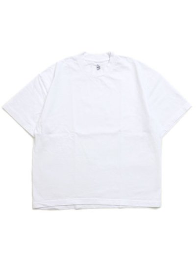 画像1: LOS ANGELES APPAREL 8.5oz S/S WIDE GARMENT DYE TEE-WHITE