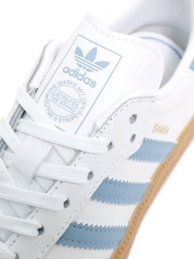 画像8: 【KIDS】ADIDAS SAMBA OG C CLOUD WHITE/ASH BLUE/GUM