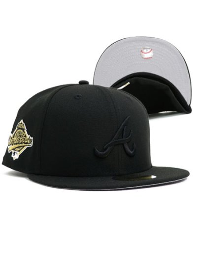 画像1: NEW ERA 59FIFTY CS BRAVES WS1995 U/GY FB BLK/BLK