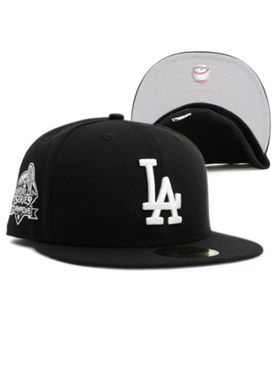 画像1: NEW ERA 59FIFTY CS DODGERS WS2024 U/GY FB BLK/WHT