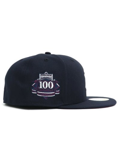 画像4: NEW ERA 59FIFTY CS YANKEES 100TH U/MAROON FB NV/WH