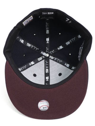 画像6: NEW ERA 59FIFTY CS YANKEES 100TH U/MAROON FB NV/WH