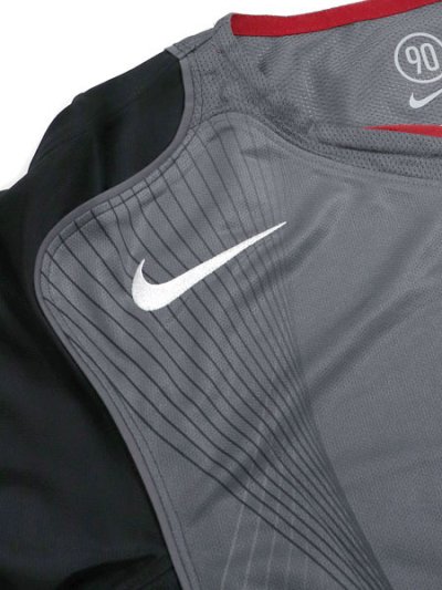 画像4: NIKE DF T90 SS JSY-BLACK/LT GRAPHITE/GYM RED