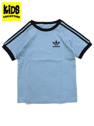 画像1: 【KIDS】ADIDAS KIDS 3 STRIPES TEE-ASH BLUE