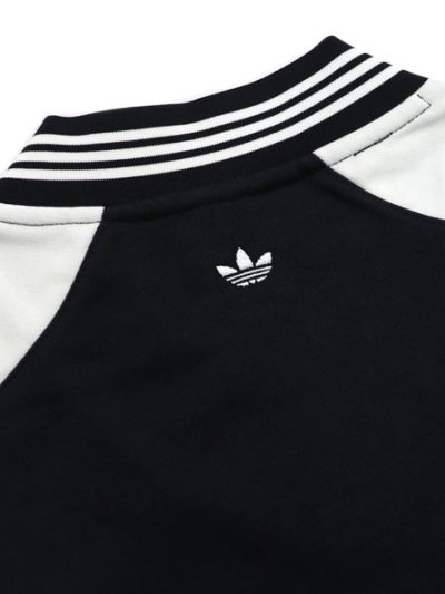 画像4: 【送料無料】ADIDAS WMNS BLOCKING CREWNECK SWEAT-BLK/OFF WHT