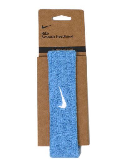 画像1: NIKE SWOOSH CLASSIC HEAD BAND-UNIVERSITY BL/WH