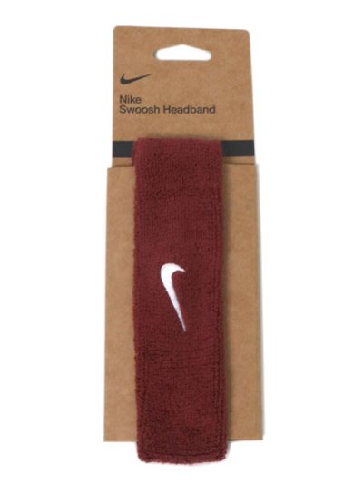 画像1: NIKE SWOOSH CLASSIC HEAD BAND-DK TEAM RED/WHT