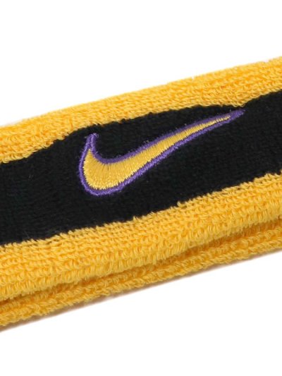 画像4: NIKE SWOOSH CLASSIC HEAD BAND-BLACK/UGOLD/CPUL
