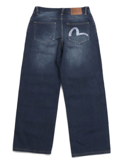 画像1: 【送料無料】EVISU 3D PAINTED SEAGULL DENIM JEANS INDIGO