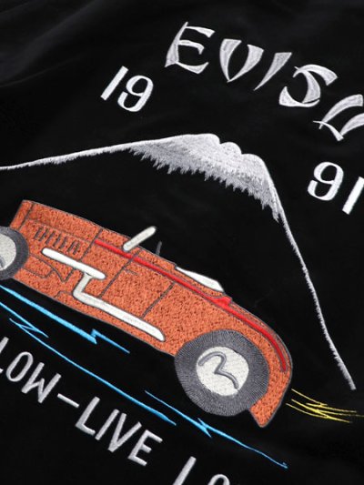 画像10: 【送料無料】EVISU VINTAGE PADDED WORK JACKET BLACK