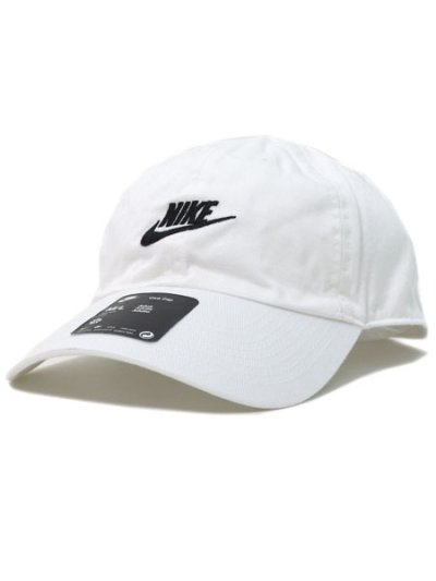 画像1: NIKE CLUB U CB FUT WSH L CAP-WHITE/BLACK