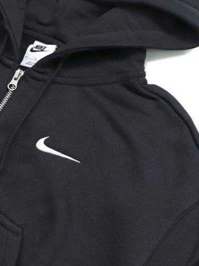 画像3: NIKE WMNS PHNX FLC CROP FZ HDY-BLACK/SAIL