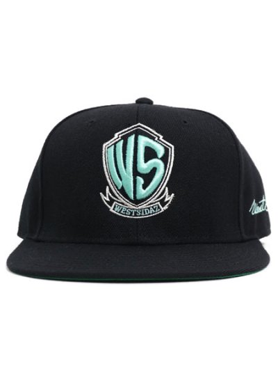 画像2: WEST WEAR WS LOGO CAP BLACK/TIFFANY/SILVER