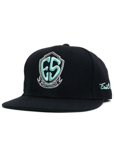 画像1: WEST WEAR ES LOGO CAP BLACK/TIFFANY/SILVER
