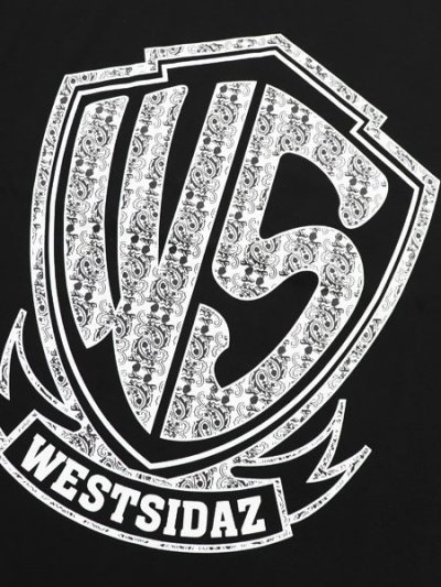 画像3: WEST WEAR WS PAISLEY  LOGO TEE BLACK/WHITE/BLACK