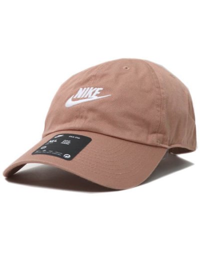 画像1: NIKE CLUB U CB FUT WSH L CAP-ROSE GOLD/WHT