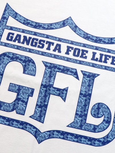 画像3: WEST WEAR GFL PAISLEY LOGO TEE WHITE/NAVY/SKY BLUE