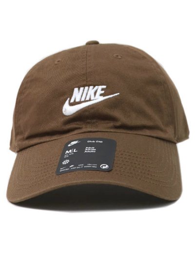 画像2: NIKE CLUB U CB FUT WSH L CAP-MOSSWOOD BRN/WHT