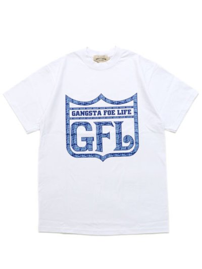 画像1: WEST WEAR GFL PAISLEY LOGO TEE WHITE/NAVY/SKY BLUE