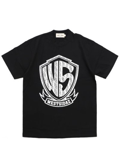 画像1: WEST WEAR WS PAISLEY  LOGO TEE BLACK/WHITE/BLACK