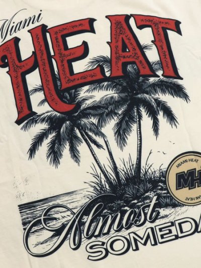 画像5: 【送料無料】ALMOST SOMEDAY NBA MIAMI HEAT TEE CREAM