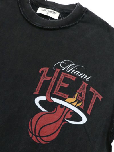 画像3: 【送料無料】ALMOST SOMEDAY NBA MIAMI HEAT TEE VINTAGE BLACK