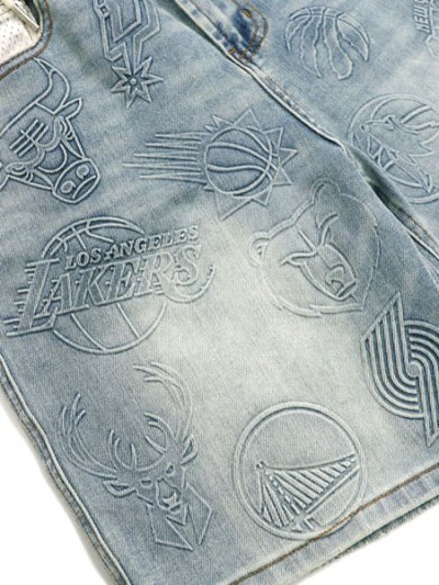 画像8: 【送料無料】ALMOST SOMEDAY NBA CONFERENCE JORTS WASHED BLUE