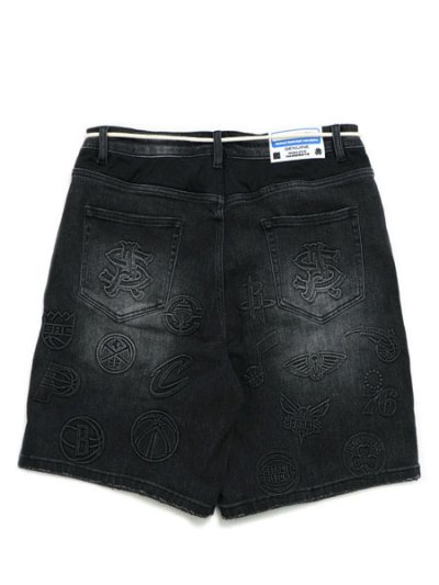 画像2: 【送料無料】ALMOST SOMEDAY NBA CONFERENCE JORTS WASHED BLACK