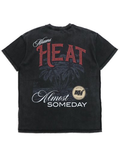 画像1: 【送料無料】ALMOST SOMEDAY NBA MIAMI HEAT TEE VINTAGE BLACK