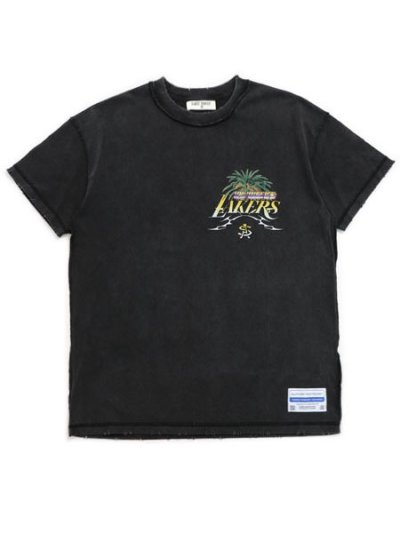 画像2: 【送料無料】ALMOST SOMEDAY NBA LOS ANGELES LAKERS TEE VINTAGE BLACK