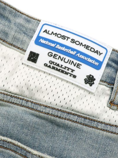 画像7: 【送料無料】ALMOST SOMEDAY NBA CONFERENCE JORTS WASHED BLUE